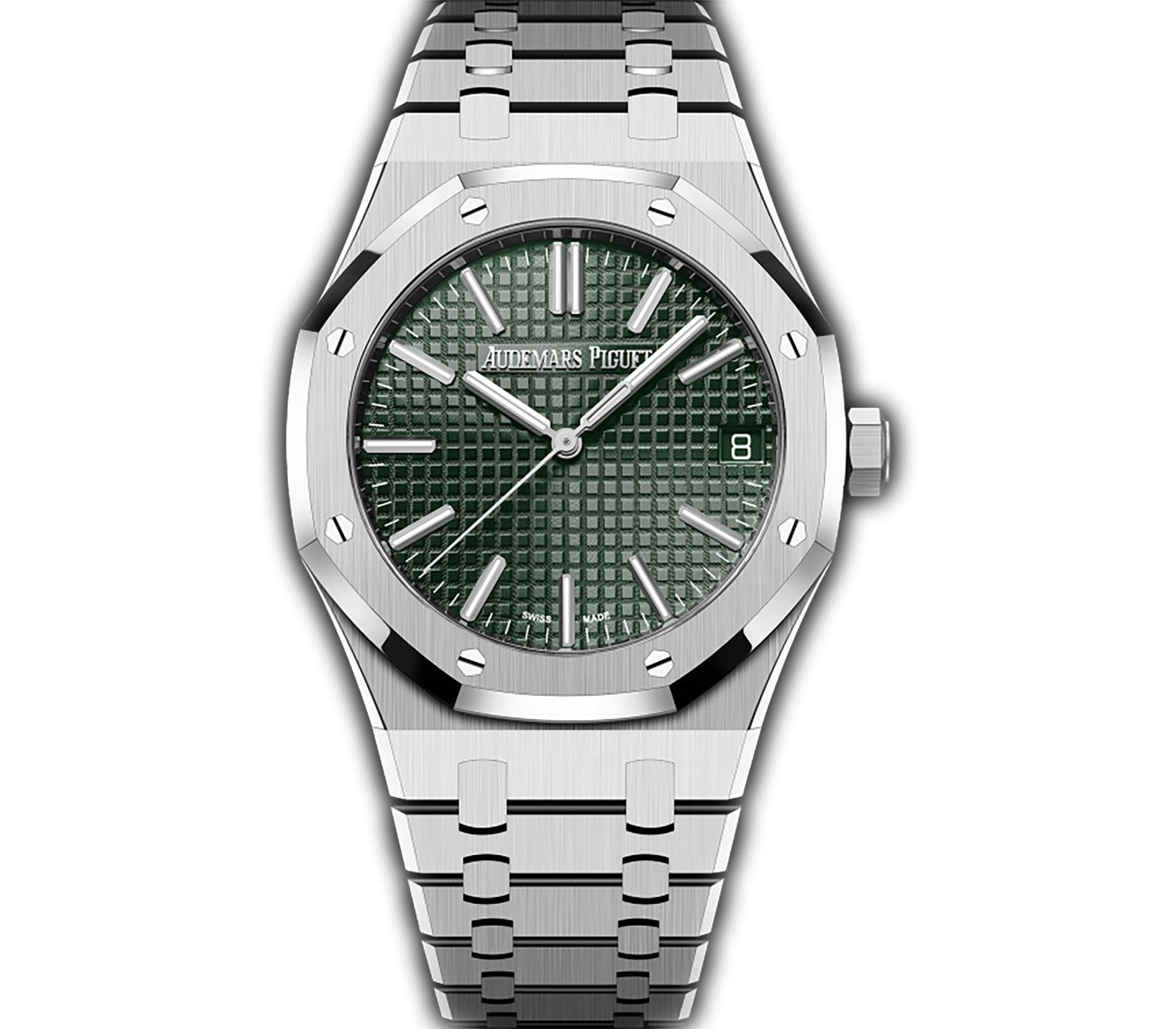 15510ST.OO_.1320ST.09.jpg 41mm Steel Green Dial Self-Winding - 图片 1