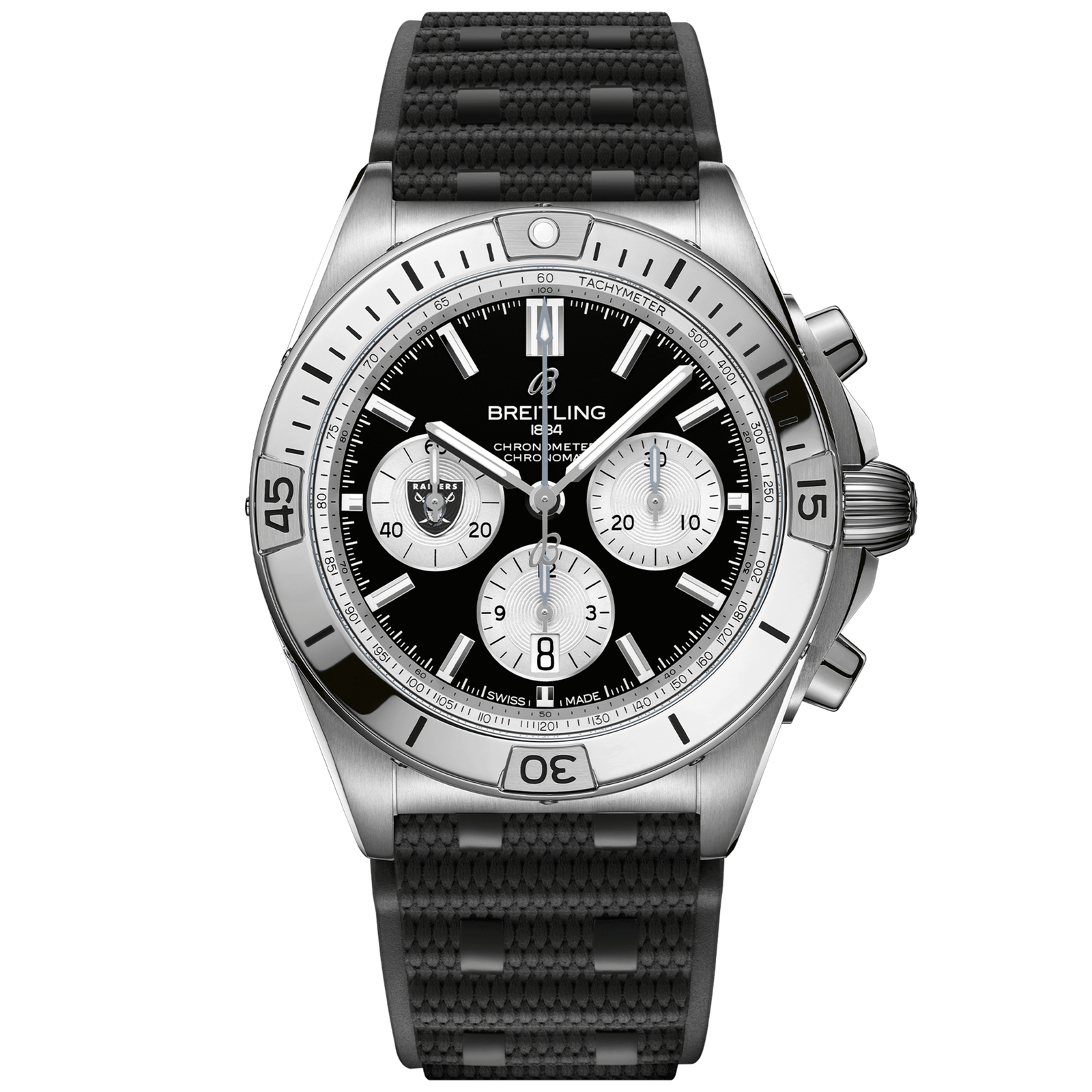 Chronomat_B0142_AB01342B1B1S1_RUBBER_LAS_VEGAS_RAIDERS_DIGITAL-scaled-1.png Chronomat B01 42 NFL Las Vegas Raiders Edition AB01342B1B1S1 - 图片 1