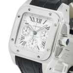Cartier Santos Galbée W20090X8 29mm Dial with Leather Strap - 图片 2