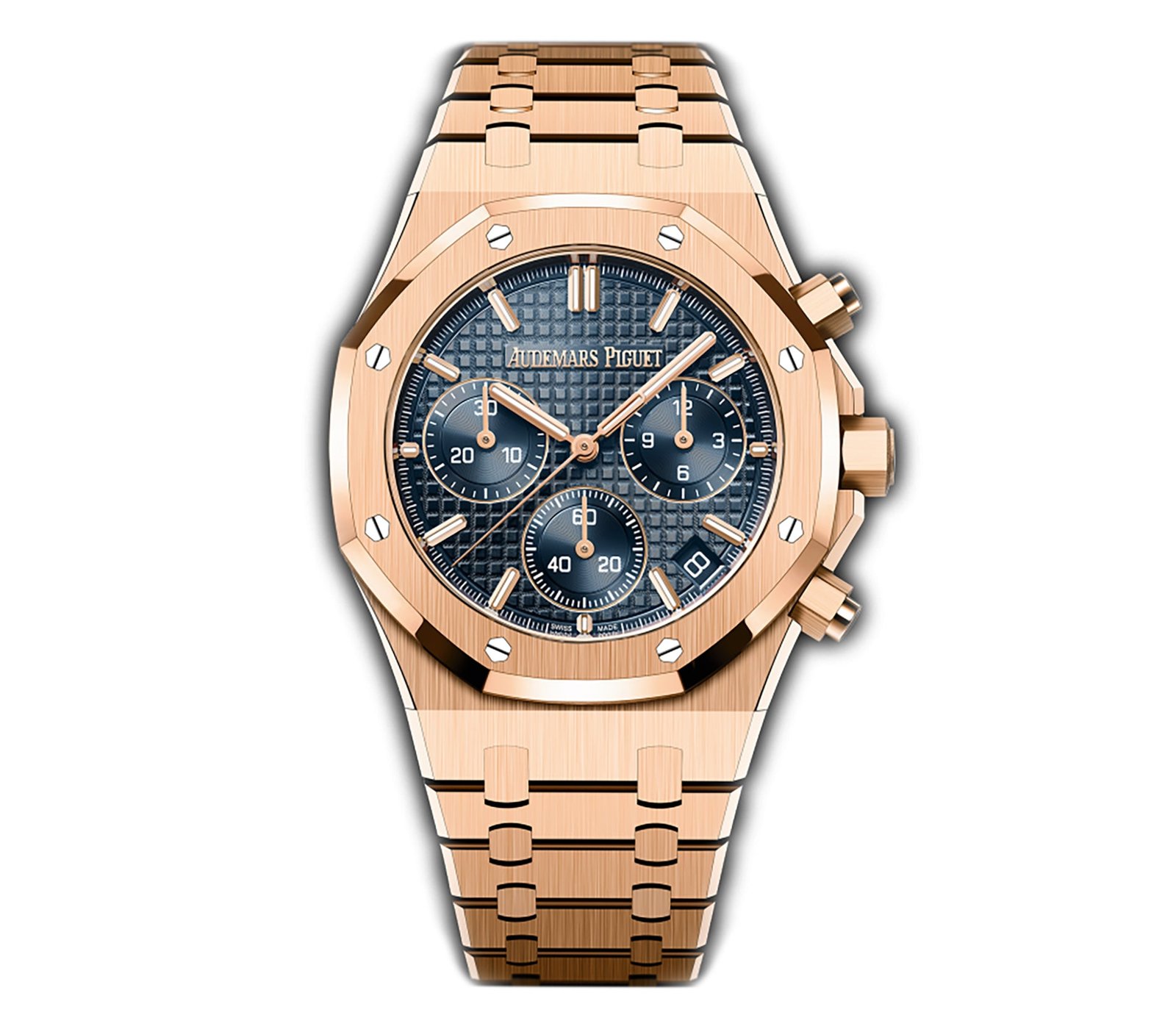 Untitled-7_a9cd09a1-f1ba-4072-828f-9cdd66730a37.jpg 41mm Chronograph 18k Rose Gold Blue Dial On Bracelet - 图片 1