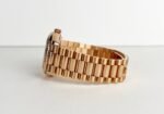 Rolex Day-Date 36 Rose Gold Brown Ombre Diamond Dial & Fluted Bezel President Bracelet 128235 - 图片 5